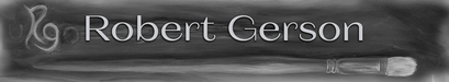 website logo for artist robert gerson