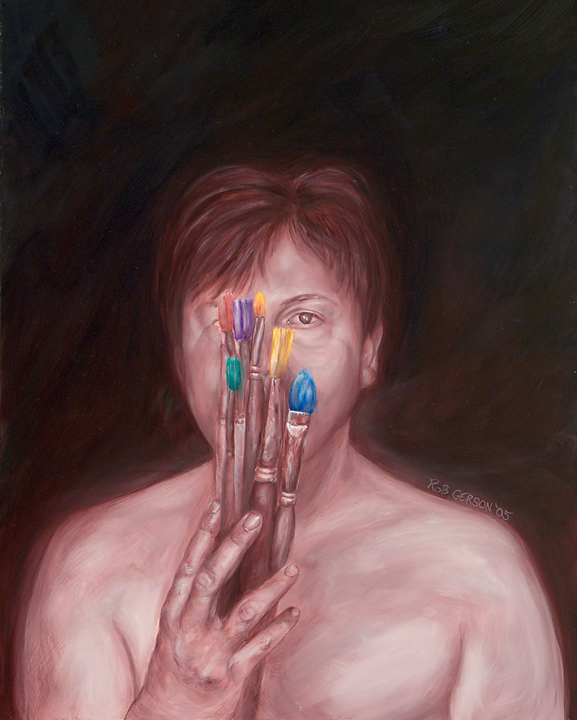 self portrait of artist robert urgo gerson