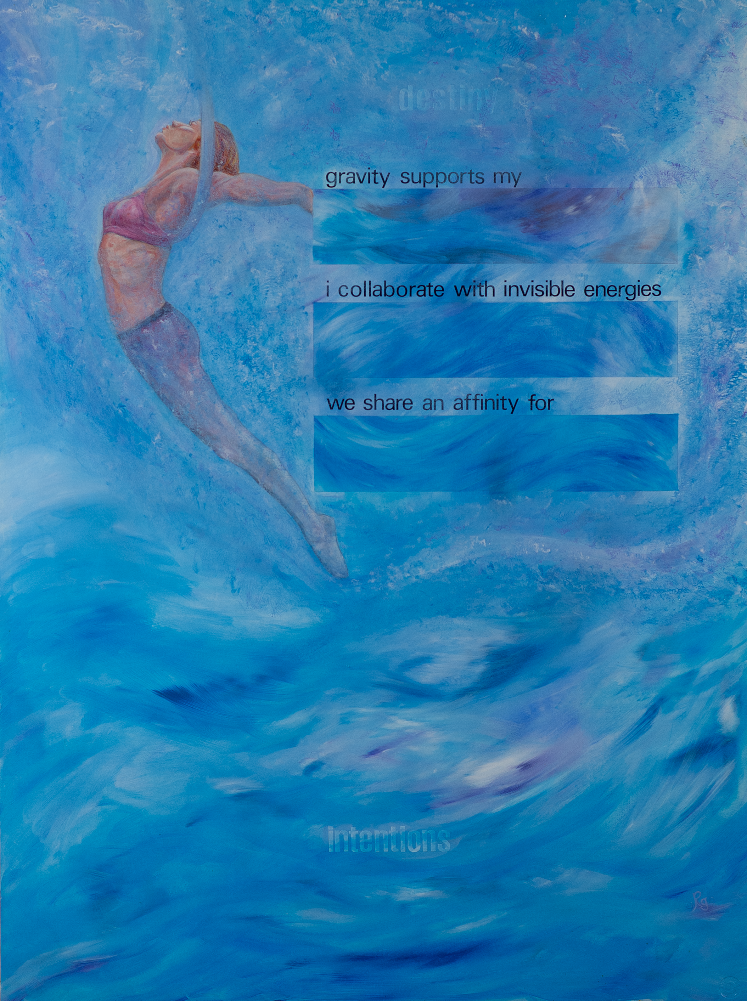 woman soaring through the sky of a song's lyrics