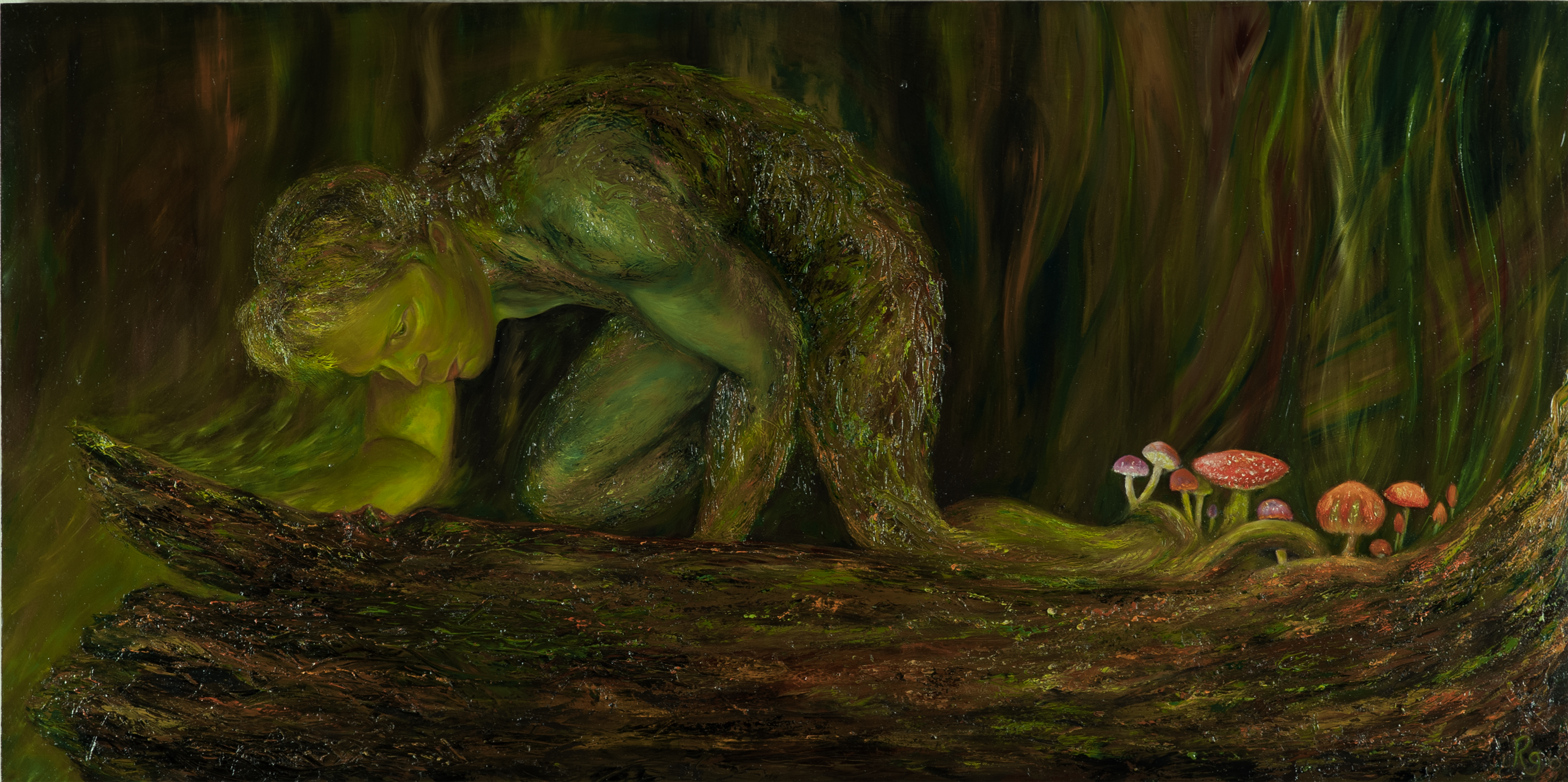 In the forest caring for the trees